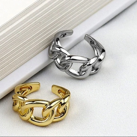 ⛓Insta ring sterling silver ring chain ring - Picture 3 of 3